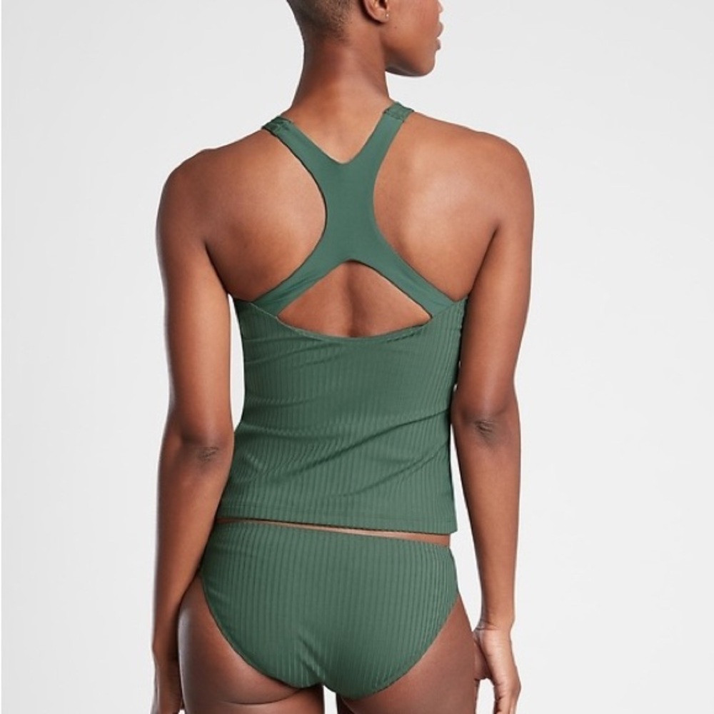 ATHLETA HIGH NECK RIBBED TANKINI - Picture 2 of 5